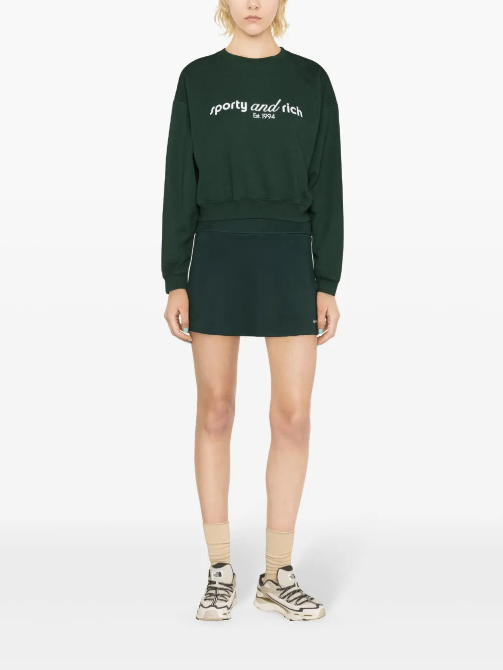 Logo-Print Jersey Mini Skort