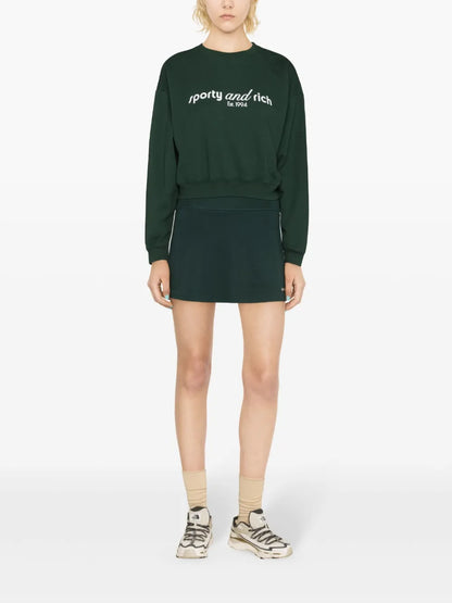 Logo-Print Jersey Mini Skort