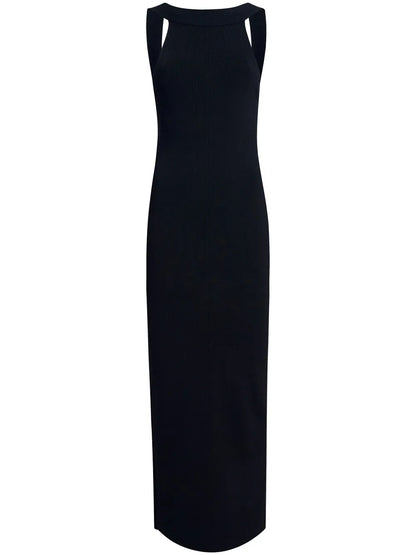 Media Open-Back Midi Dress