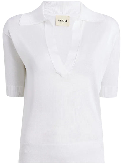 The Julita V-Neck Polo Top