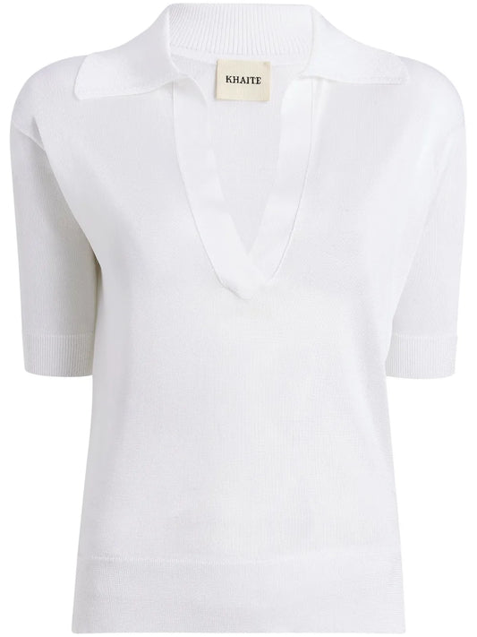The Julita V-Neck Polo Top