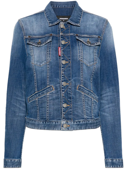 Mid-Wash Denim Jacket