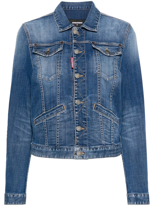 Mid-Wash Denim Jacket