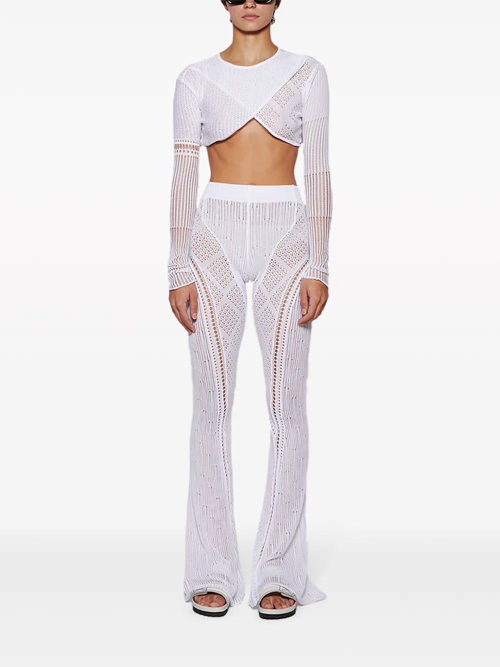 Disco Open-Knit Trousers