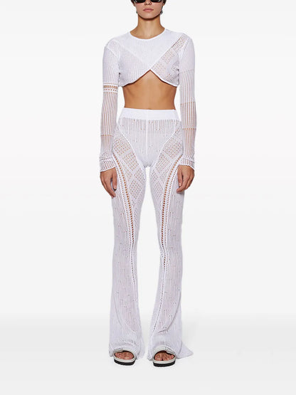 Disco Open-Knit Trousers