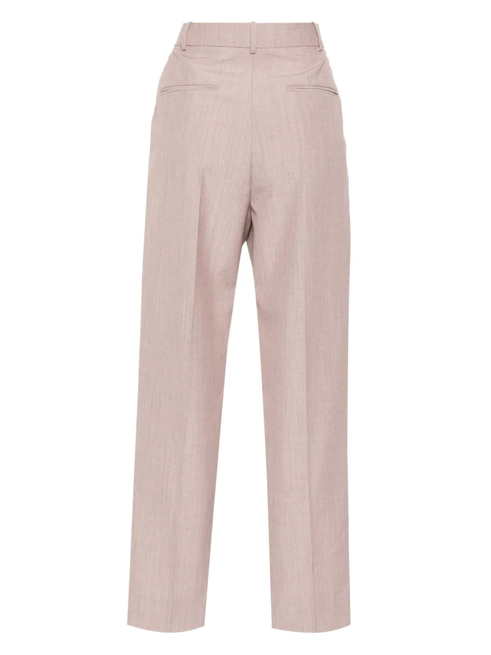 Virgin Wool Straight-Leg Trousers