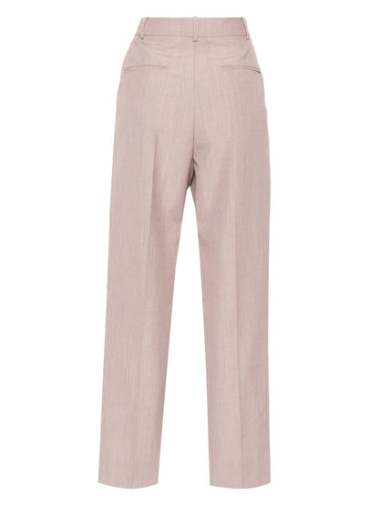 Virgin Wool Straight-Leg Trousers
