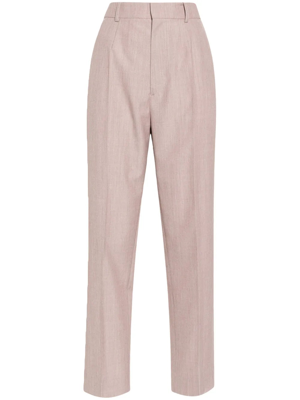 Virgin Wool Straight-Leg Trousers
