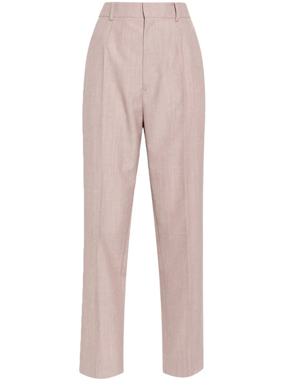 Virgin Wool Straight-Leg Trousers