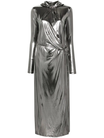 D-Fanzy Hooded Wrap Dress