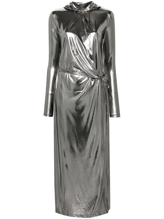 D-Fanzy Hooded Wrap Dress