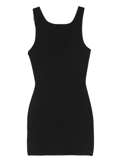 Logo Plaque Mini Dress