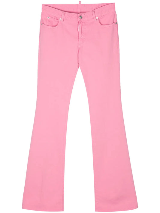 Mid-Rise Flared Jeans