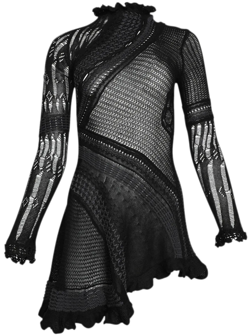 Ali Crochet-Knit Minidress
