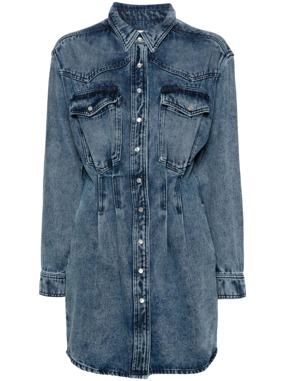 Liliko Denim Shirt Minidress