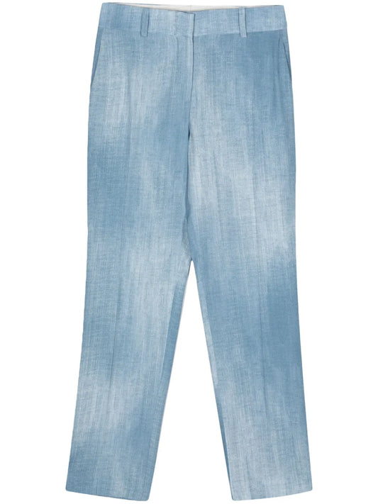 Pressed-Crease Tailored Trousers