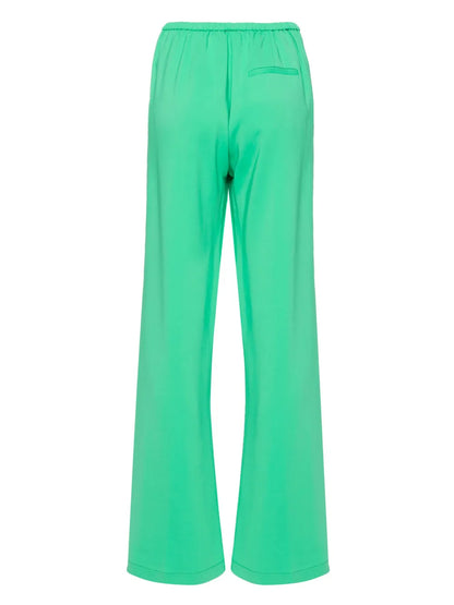 Wide-Leg Crepe Trousers