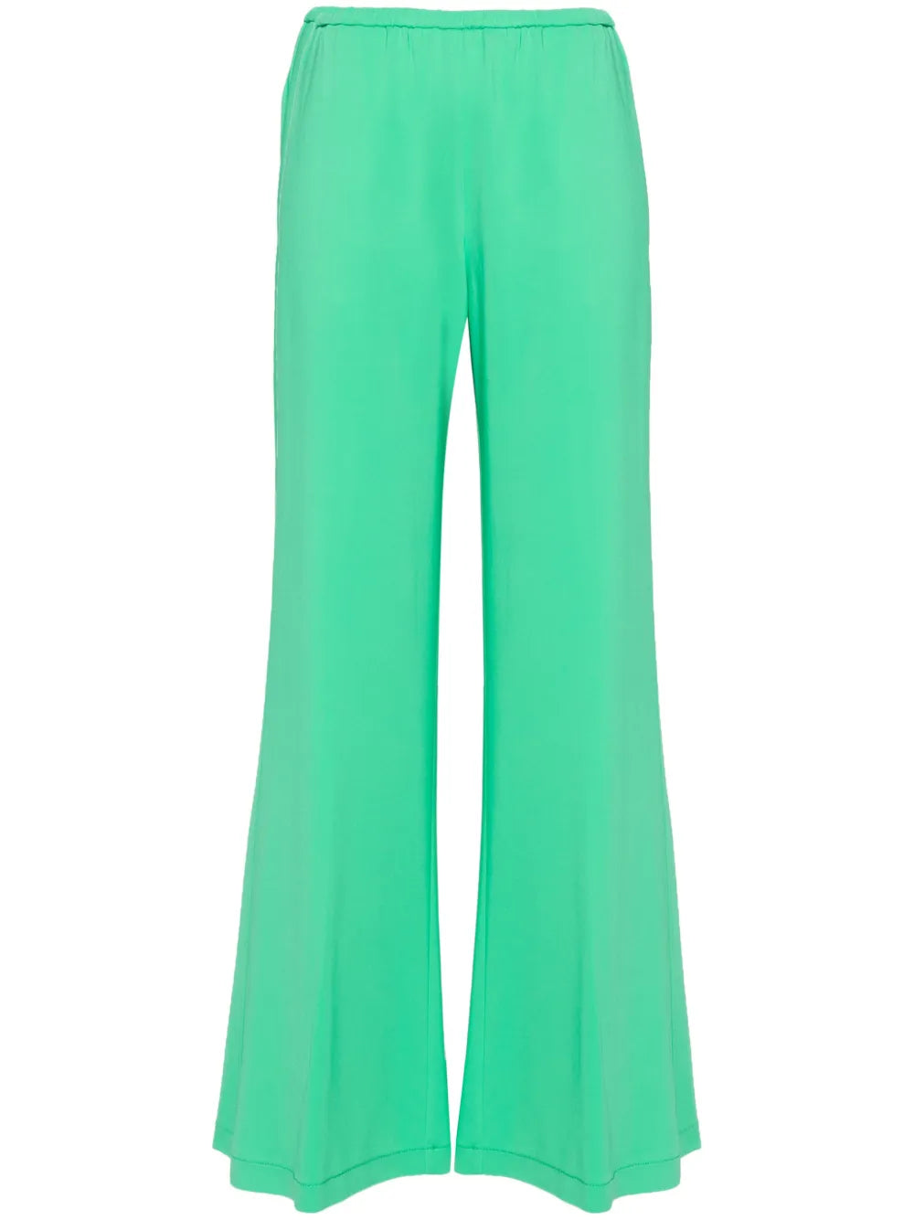 Wide-Leg Crepe Trousers