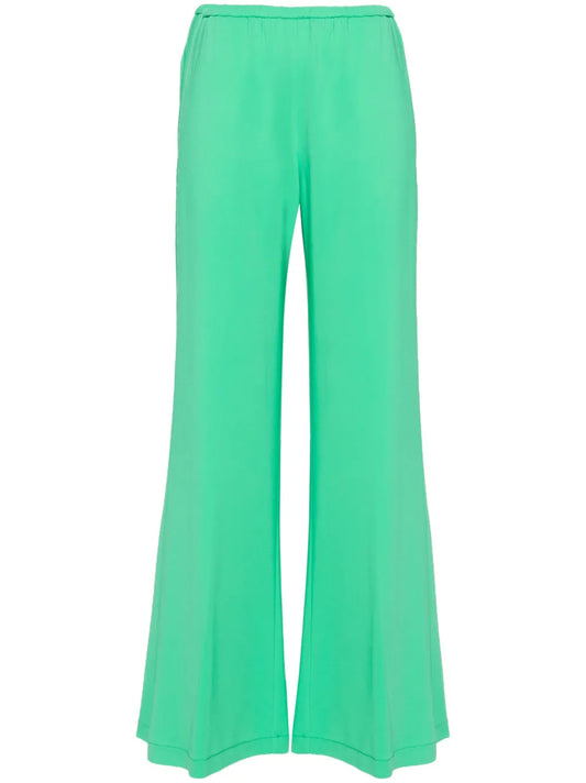 Wide-Leg Crepe Trousers