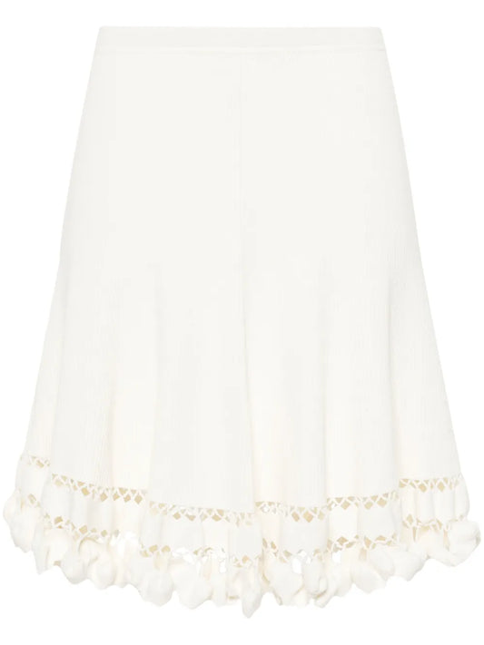 Danica Ribbed-Knit Short Skirt