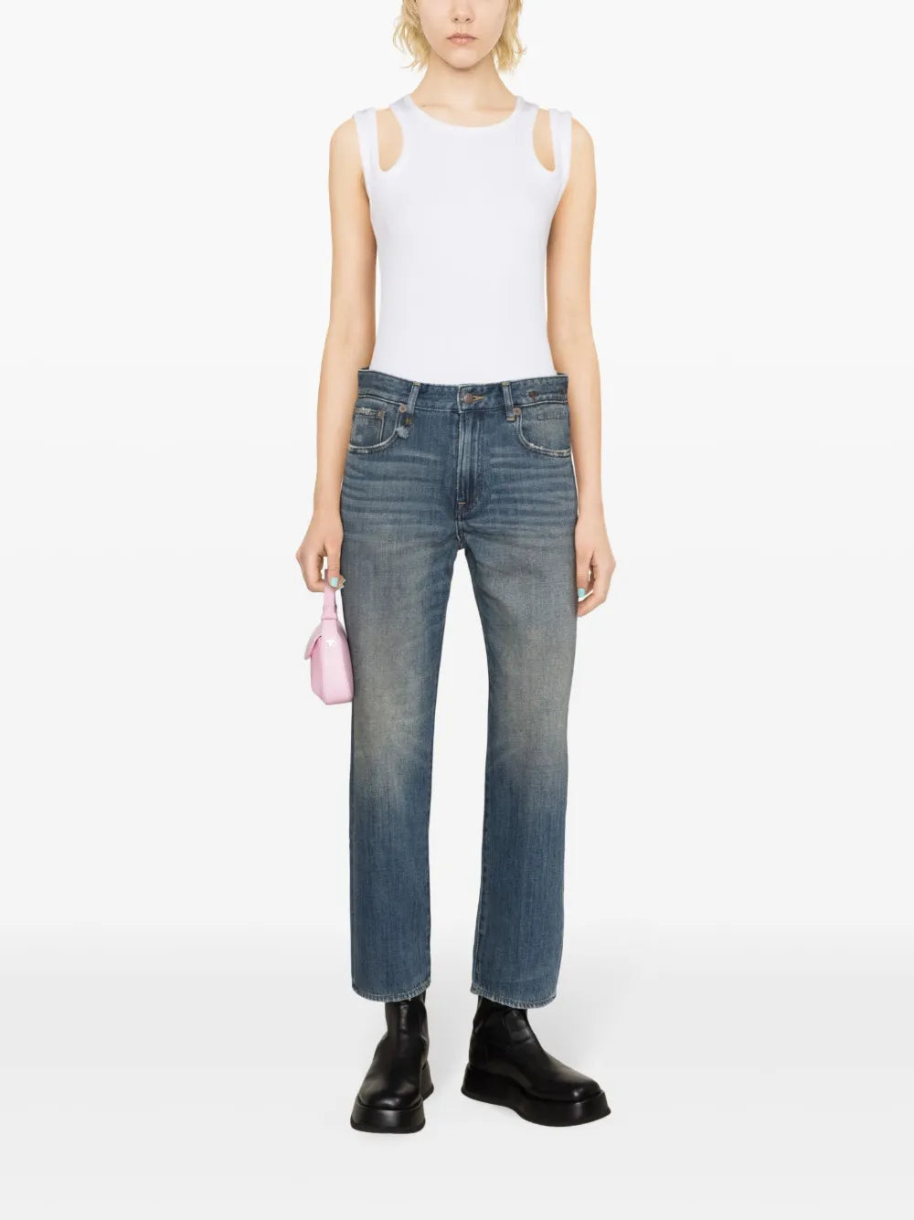 Mid-Rise Boyfriend Jeans