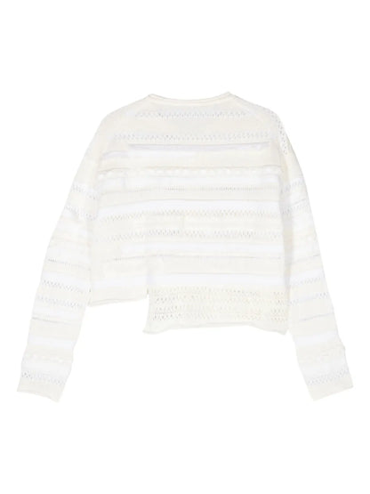 Asymmetric Hem Knitted Cardigan