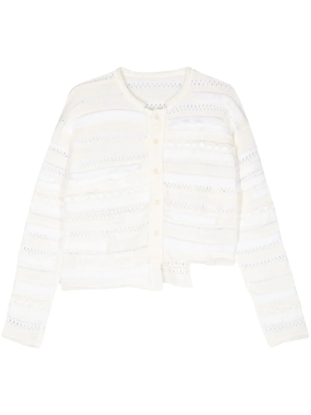 Asymmetric Hem Knitted Cardigan