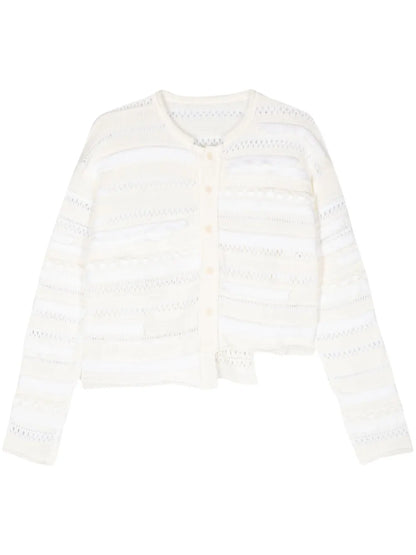 Asymmetric Hem Knitted Cardigan