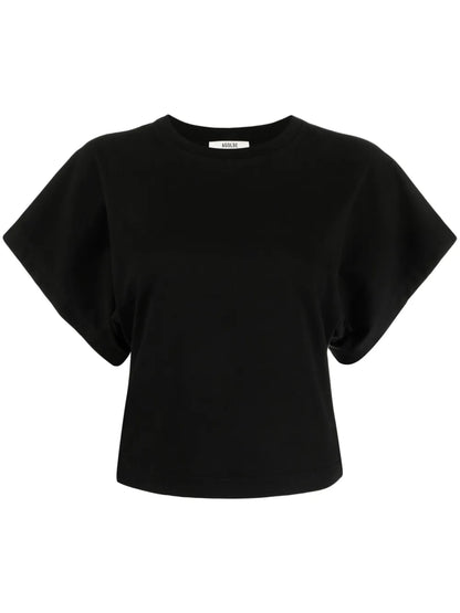 Britt Dolman-Sleeve Cotton T-Shirt