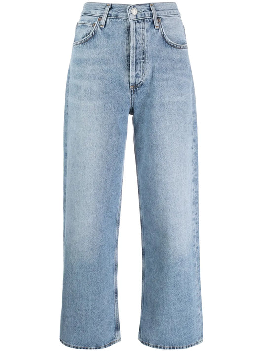Ren Jean High-Rise Cropped Jeans