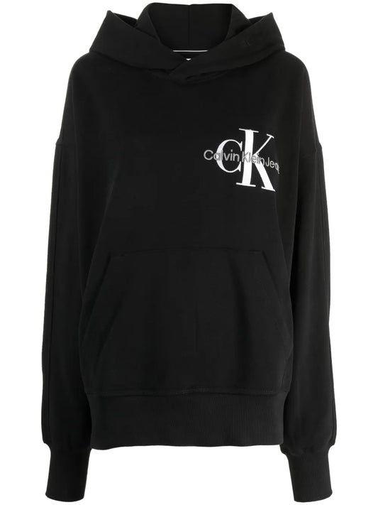 Logo-Embroidered Long-Sleeve Hoodie