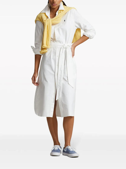 Cory Polo Pony-Embroidered Shirtdress