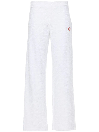 Towelling-Finish Track Trousers