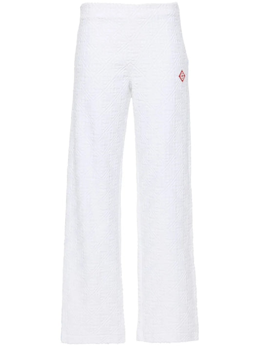 Towelling-Finish Track Trousers