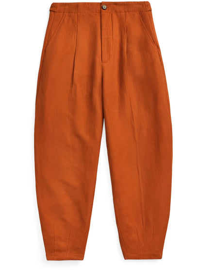 Tapered Silk-Blend Trousers