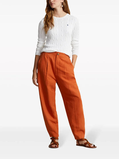 Tapered Silk-Blend Trousers