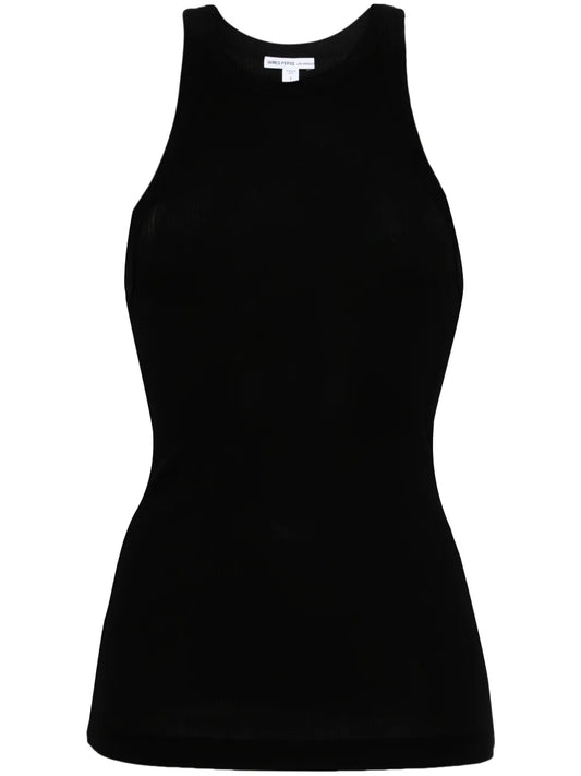 Round-Neck Ribbed-Knit Tank Top