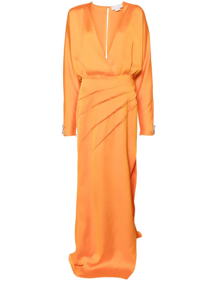 Logo-Plaque Maxi Dress