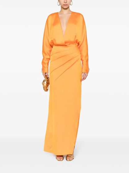 Logo-Plaque Maxi Dress