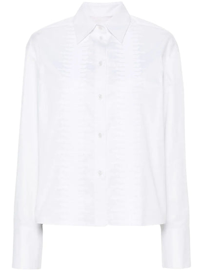 Sequin-Embellished Poplin Shirt