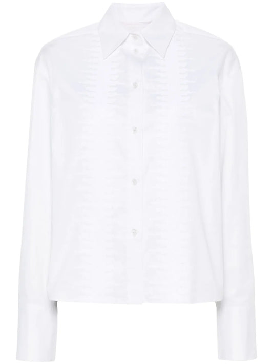 Sequin-Embellished Poplin Shirt