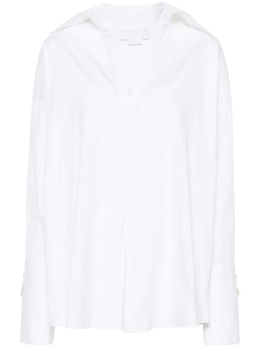 Crystal-Embellished Poplin Blouse