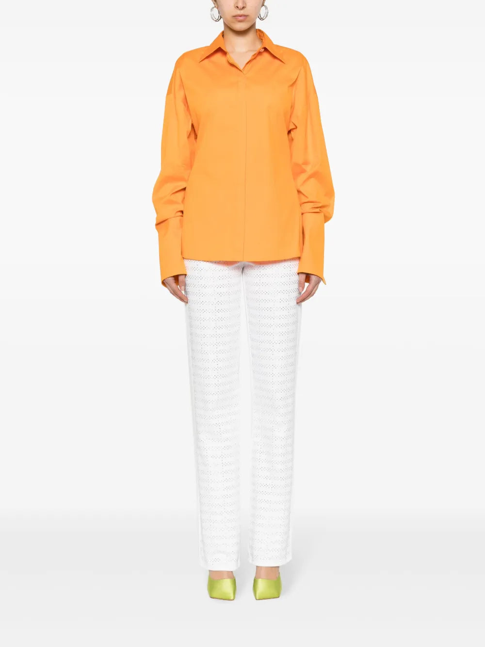 Logo-Plaque Poplin Shirt