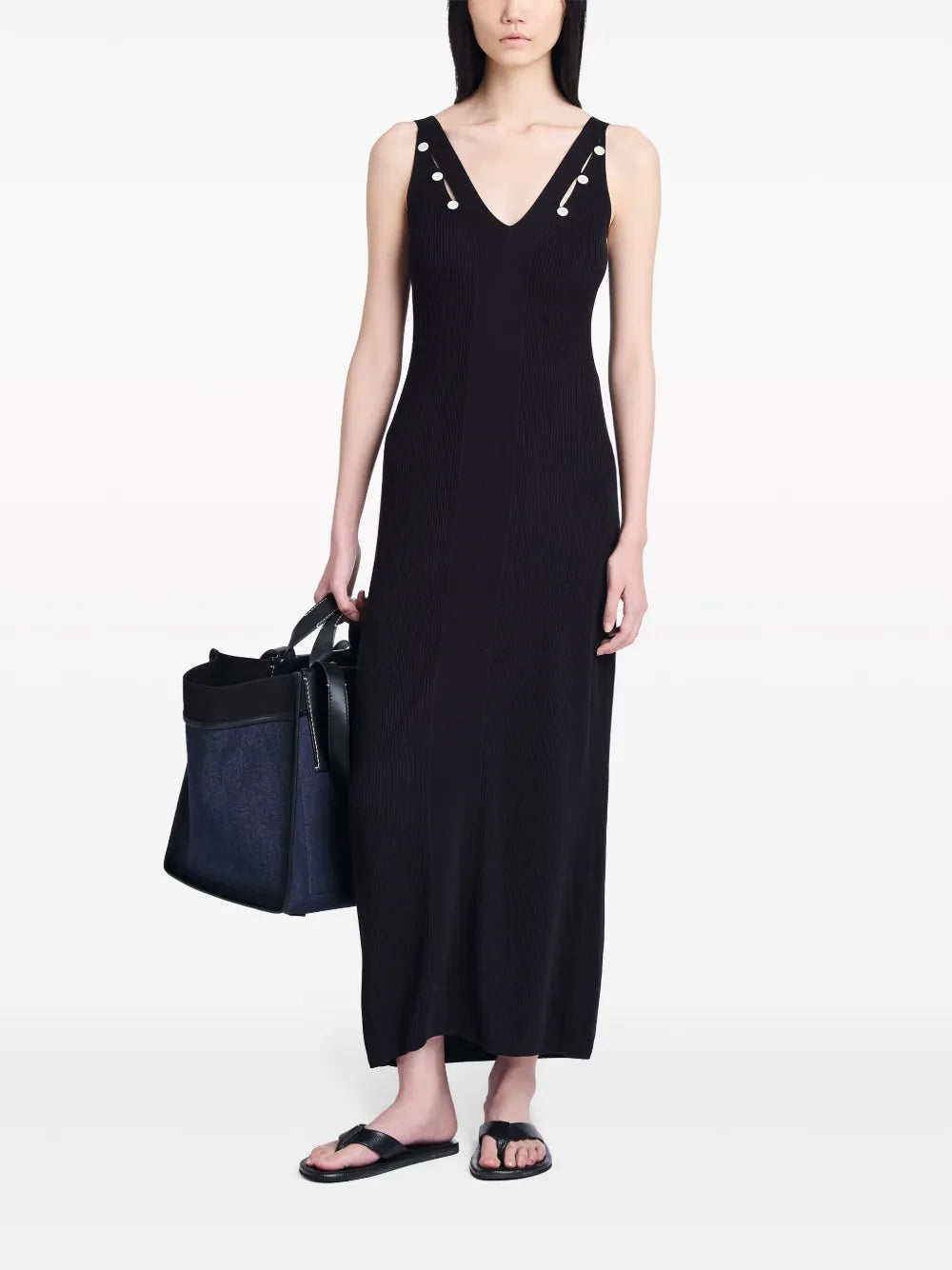 Hayden Ribbed-Knit Maxi Dress