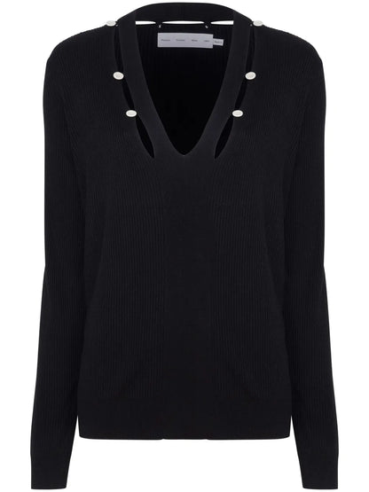 Elsie Cut-Out Ribbed Jumper