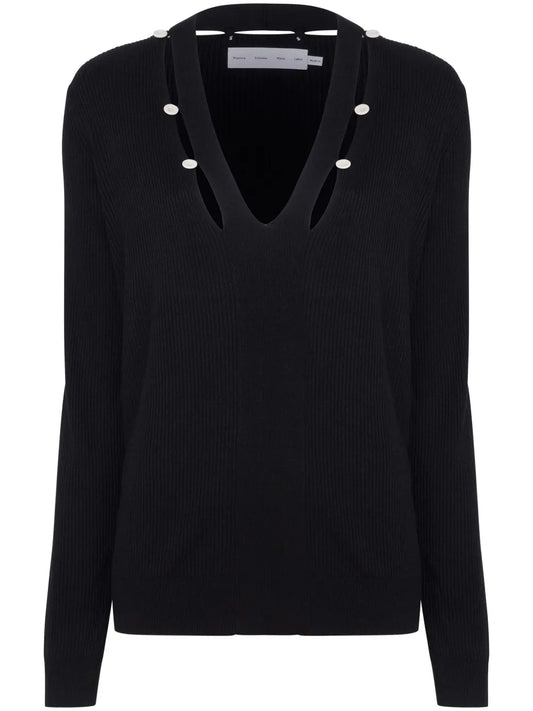 Elsie Cut-Out Ribbed Jumper