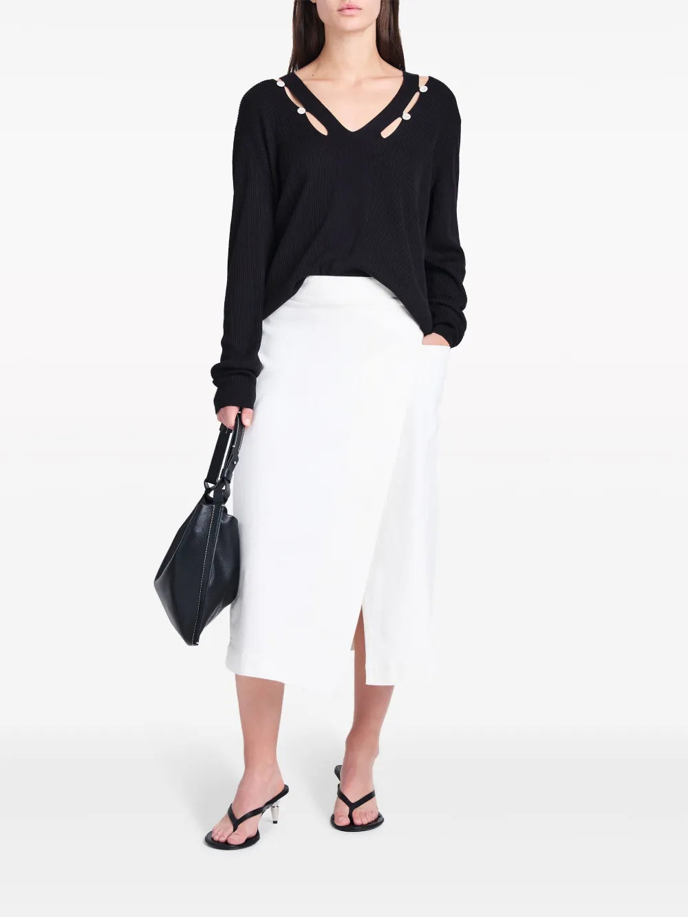 Elsie Cut-Out Ribbed Jumper