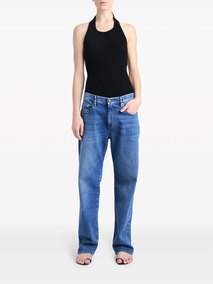 Ribbed Halterneck Top