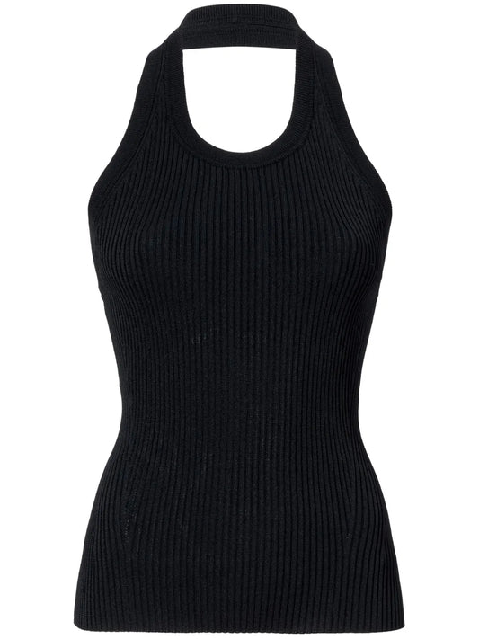 Ribbed Halterneck Top