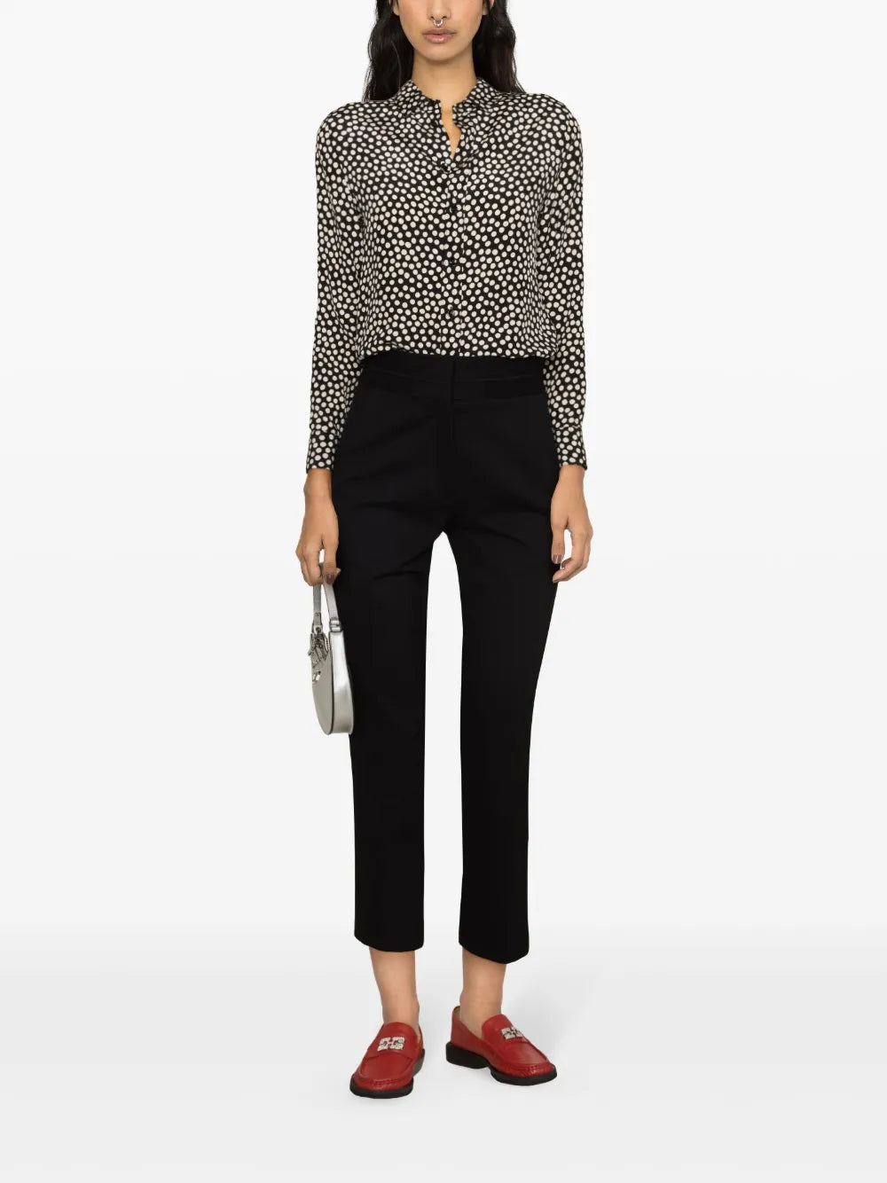 High-Waist Tailored Trousers